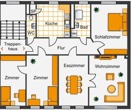 Foto - Großzügige 5-Zimmer-Altbauwohnung in zentraler Lage 1.OG
