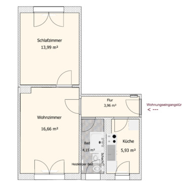 Foto - Demnächst- schöne 2 Raumwohnung in Lauta zu vermieten