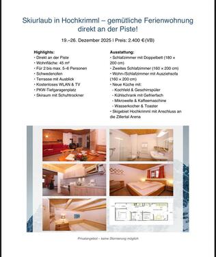 Foto - Ferienwohnung an der Skipiste - 2.400,00 EUR Kaltmiete,