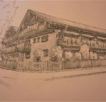 Alpines Chalet-Appartement mit Bergblick und kleinem Garten - Inzell