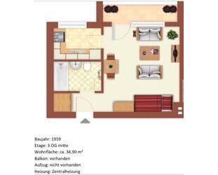 Freie 1 Zimmer Wohnung fast in der Altstadt Spandau. Hell, Balkon - Berlin