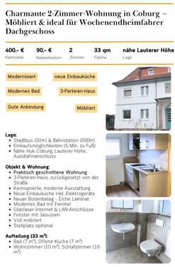 Foto - Möblierte 2-Zimmer-Apartment 