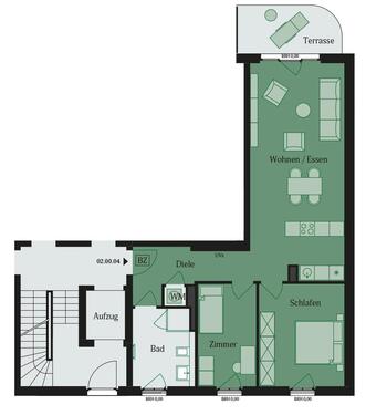 Foto - 3 Zimmer Erdgeschoßwohnung in Mühlheim am Main