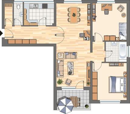 Foto - Etagenwohnung in Essen zur Miete