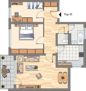 Foto - 3.5 Zimmer Etagenwohnung zur Miete in Hattingen