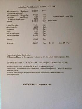 Foto - Einfamilienhaus,Leck - 270.000,00&nbsp;EUR Kaufpreis, ca.&nbsp; 193,00&nbsp;m&sup2;