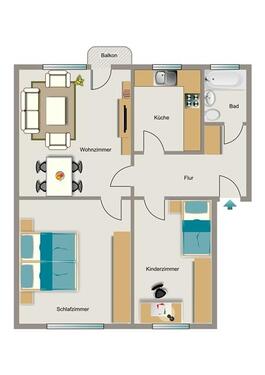 Foto - 3.5 Zimmer Etagenwohnung zur Miete in Marl