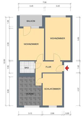 Foto - 1 Zimmer Etagenwohnung in Erfurt