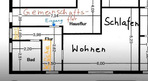 Foto - 1 Zimmer Hochparterre zur Miete in Oldenburg