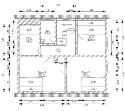 Foto - Dachgeschoßwohnung in Stuttgart zur Miete