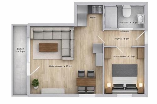 Foto - 2 Zimmer Hochparterre zur Miete in Reit im Winkl