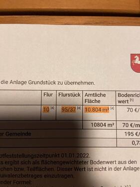 Foto - Grundstück zur Miete in Stuhr