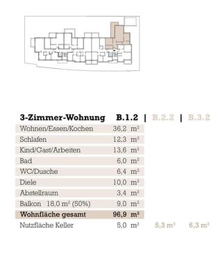 Foto - 3 Zimmer Etagenwohnung zur Miete in Hanau