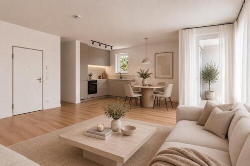Foto - Provisionsfrei wohnen: Sanierte 2-Zimmer-Wohnung mit Balkon