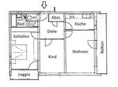 Foto - Wohnung ca. 85qm 2 Balkone 3 Zimmer + Abstellraum