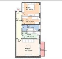 Renovierte, helle 3,5 Zimmer Wohnung mit Balkon im 2. OG - Wesel Fusternberg