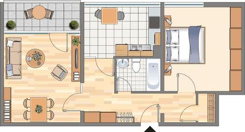 Foto - Ab sofort! 2-Zimmer-Wohnung in Hörde inkl. 500 EUR Baumarktgutschein (WBS für 2P erforderlich)
