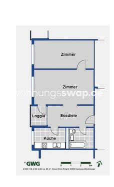 Foto - Wohnungsswap - 2 Zimmer, 60 m² - Cesar-Klein-Ring, Wandsbek, Hamburg