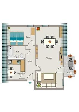 Foto - 2.5 Zimmer Dachgeschoßwohnung in Essen