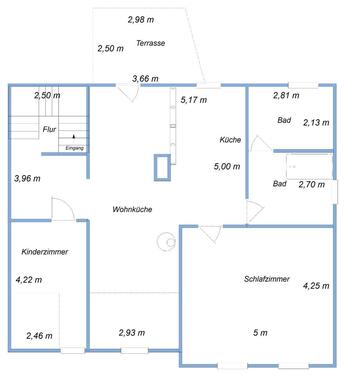 Foto - 3 Raum Wohnung mit Terrasse u. Kamin M10