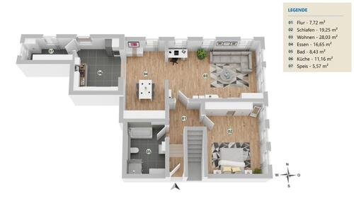 Foto - Erstbezug nach Kernsanierung – moderne Wohnung in Weikersheim