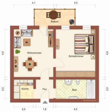 Foto - Etagenwohnung in Suhl