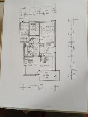 Foto - 3-4 - ZKB - Eigentumswohnung mit großem Balkon , 1.OG