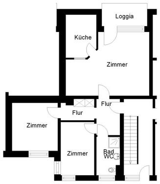Foto - Etagenwohnung zur Miete in Osnabrück