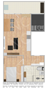 Foto - 2 Zimmer Etagenwohnung zur Miete in Frankfurt am Main