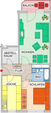 Foto - 2 Zimmer Etagenwohnung in Chemnitz