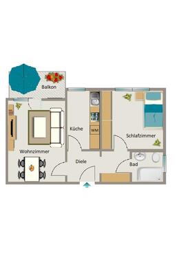 Foto - 2.5 Zimmer Erdgeschoßwohnung zur Miete in Herten