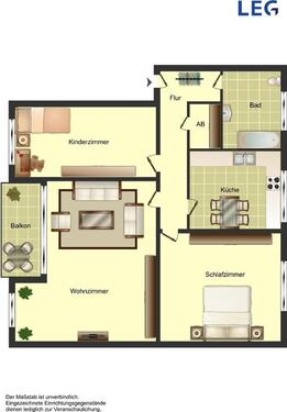 Foto - 3 Zimmer Etagenwohnung zur Miete in Hamm