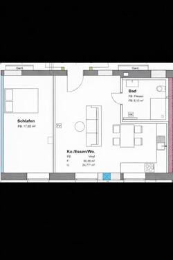 Foto - 2-Zimmer-Erdgeschosswohnung (53 m²)