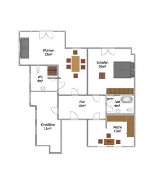 Foto - 3-Zimmer Dachgeschosswohnung in Trachau – Voll möbliert!