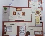 Foto - 3 ZKB Wohnung mit Loggia, Bad, Gäste-WC in Baunatal Stadtmitte