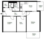 Foto - 3.5 Zimmer Apartment - 1.240,00 EUR Kaltmiete,