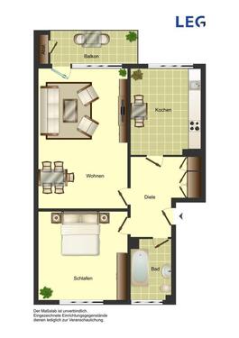 Foto - 2 Zimmer Etagenwohnung in Minden