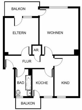 Foto - 2 Zimmer Etagenwohnung zur Miete in Köln