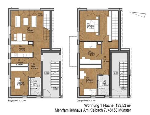 Foto - 'Haus im Haus', 5,5 Zi.-Maisonette - Wohnung in Münster Düesberg