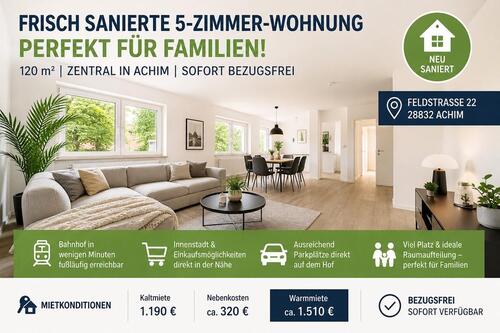 Foto - Frisch sanierte 5-Zimmer-Wohnung (120 m²)