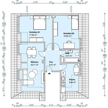 Foto - 3 ZiKB Dachgeschosswohnung - Erstbezug nach Kernsanierung mit EBK in Münster-Geist 6100.10302
