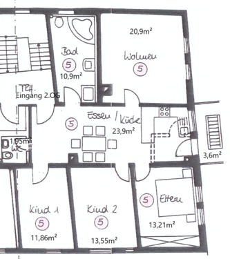 Foto - 4 Zimmer Wohnung - 1.139,00 EUR Kaltmiete,