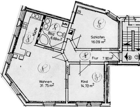 Foto - 3 Zimmer Etagenwohnung in Halle (Saale)