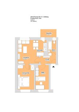Foto - Erstbezug nach Sanierung ab 2026 – 3-Raum Wohnung mit Wohnküche
