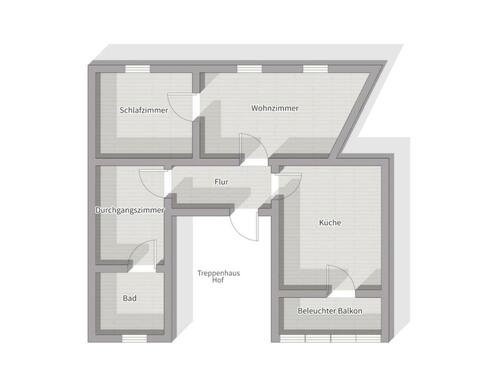 Foto - 3-Zimmer Wohnung Koblenz - 720,00&nbsp;EUR Kaltmiete, ca.&nbsp; 60,00&nbsp;m&sup2;