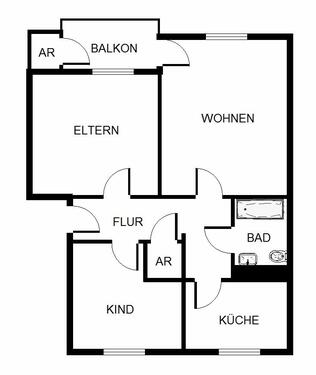 Foto - 3-Zimmer-Wohnung in Herne Holthausen