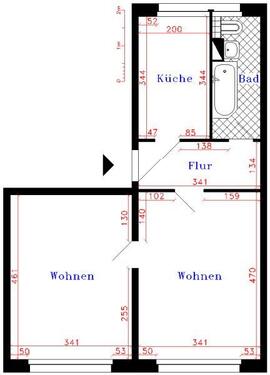 Foto - Etagenwohnung zur Miete in Schwedt (Oder)