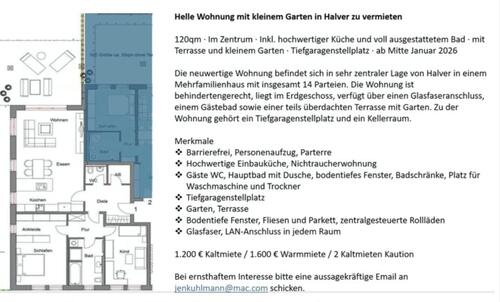 Foto - Etagenwohnung zur Miete in Halver