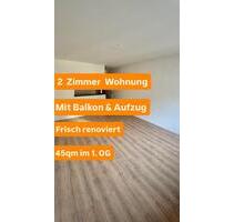 Helle, renovierte 2-Zimmer-Wohnung mit Balkon in Wuppertal-Barmen 45 m²