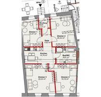 4 Zimmer Wohnung Montage Wohngemeinschaft Möbliert - Hof Altstadt